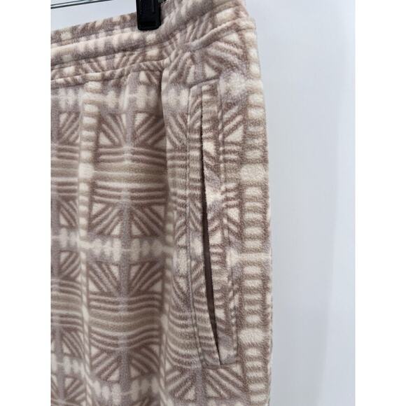 NEW PATAGONIA WOMEN'S MICRO D SOFT FLEECE JOGGER SIZE XL - SNOW BEAN / NATURAL - Picture 3 of 12